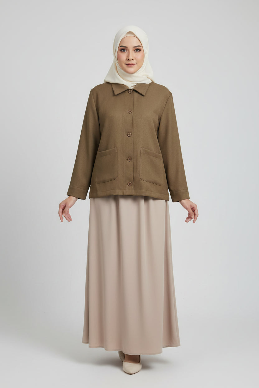 Raffida Stacy In Olive Brown