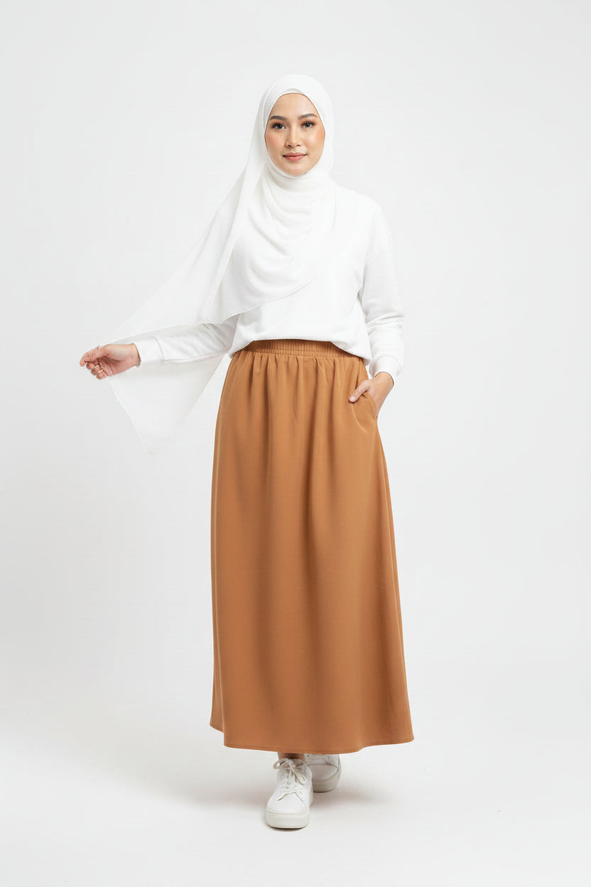 Raffida Serena BriskWalk Skirt In Caramel