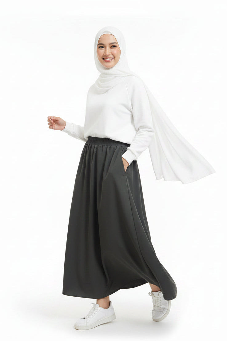 (Pre-Order) Raffida Serena BriskWalk Skirt In Granite