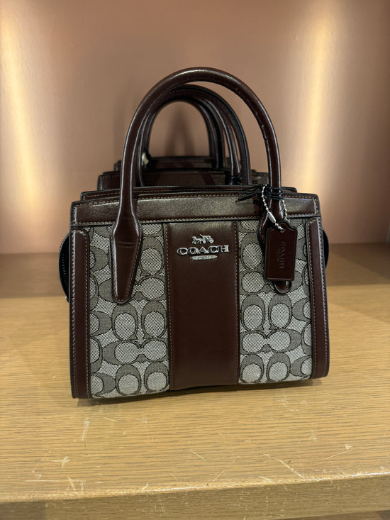 Coach Andrea Carryall Bag In Signature Jacquard Sv Oak Maple (Pre-Order)