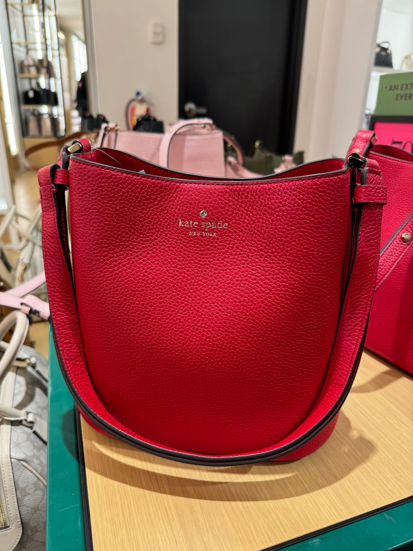 Kate Spade Julia Medium Bucket Bag In Perfect Cherry (Pre-Order)