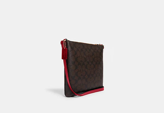 Load image into Gallery viewer, Coach Rowan File Bag In Signature Brown Red (Pre-Order)
