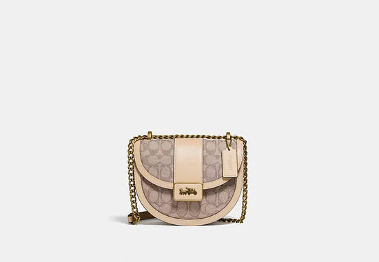 Load image into Gallery viewer, Coach Alie Saddle Bag In Signature Jacquard Stone Ivory
