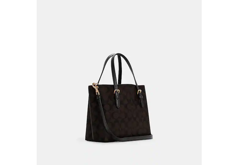 Coach Mollie Tote 25 In Signature Brown Black (Pre-Order)