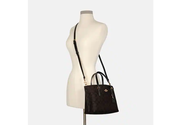 Coach Mollie Tote 25 In Signature Brown Black (Pre-Order)