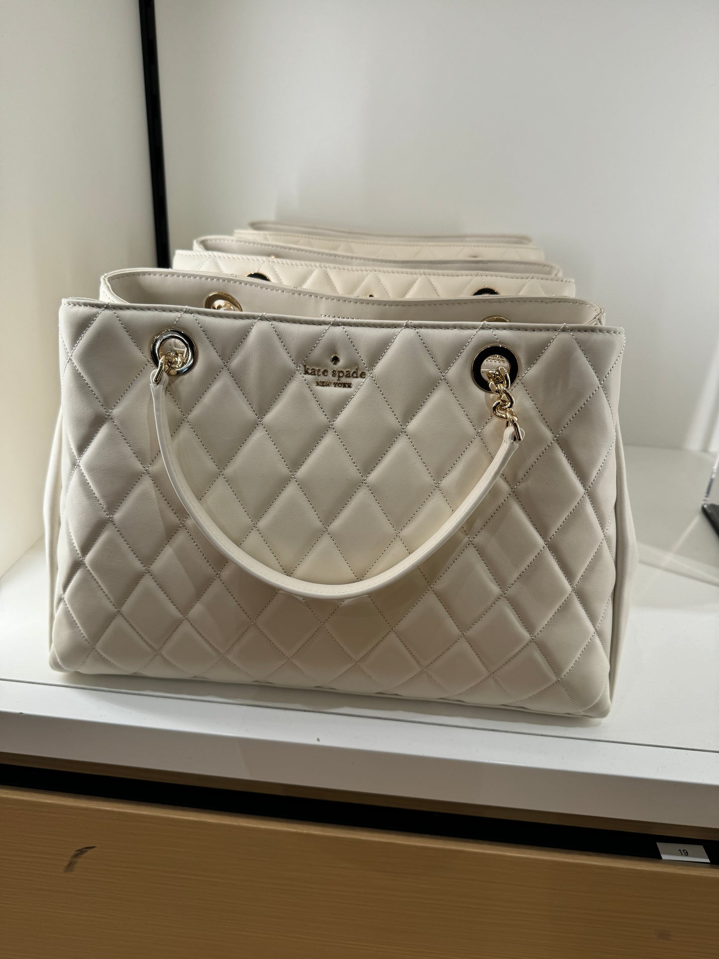 Kate Spade Carey Quilted Tote In Meringue (Pre-Order)