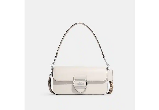 Coach Morgan Shoulder Bag In Chalk With Signature Detail (Pre-Order)