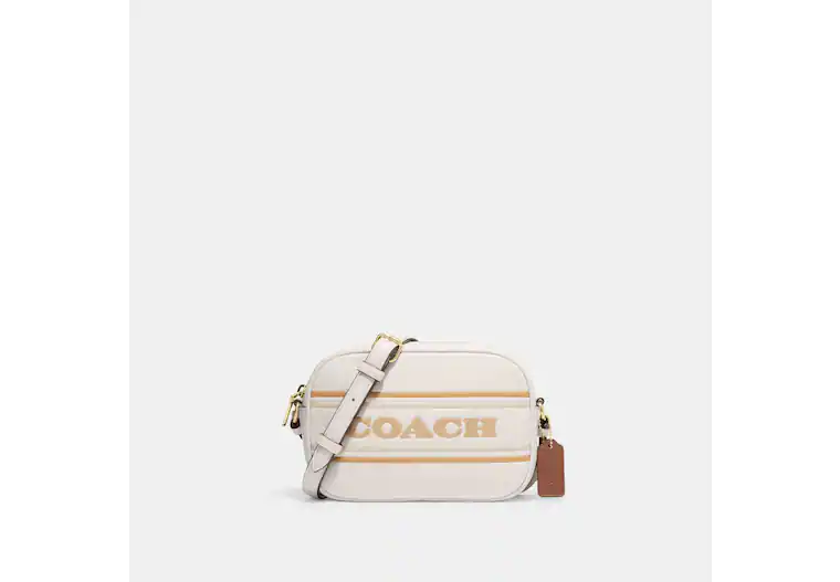 Coach Mini Jamie Camera Bag With Coach Stripe In Chalk Multi (Pre-order)