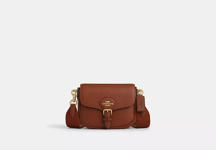 Coach Amelia Small Saddle Bag In Redwood (Pre-order)