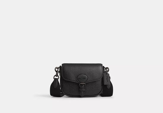 Load image into Gallery viewer, Coach Amelia Small Saddle Bag In Copper Black (Pre-order)
