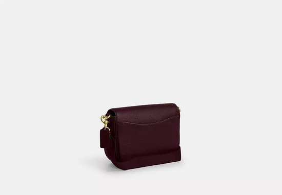 Coach Amelia Saddle Bag In Merlot (Pre-order)