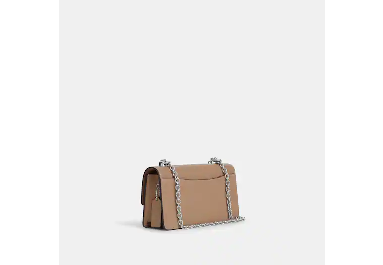 Coach Eliza Flap Crossbody In Taupe