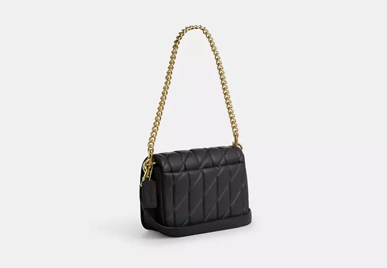 Coach Quinn Bag With Quilting In Black (Pre-order)