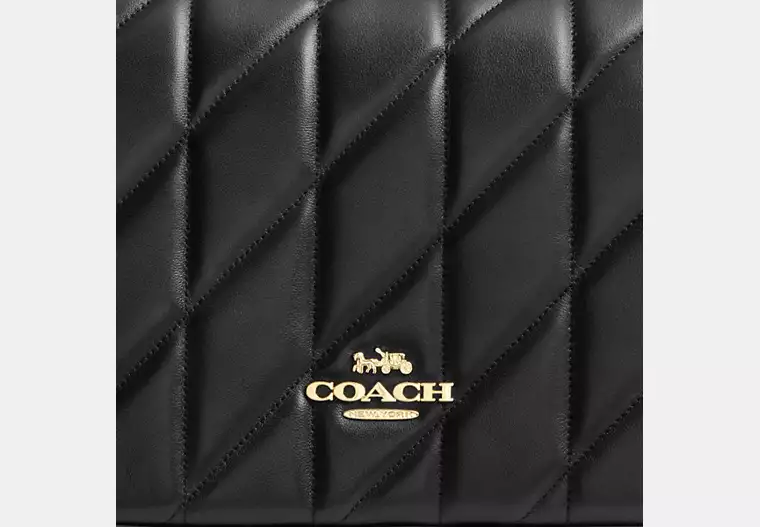 Coach Quinn Bag With Quilting In Black (Pre-order)