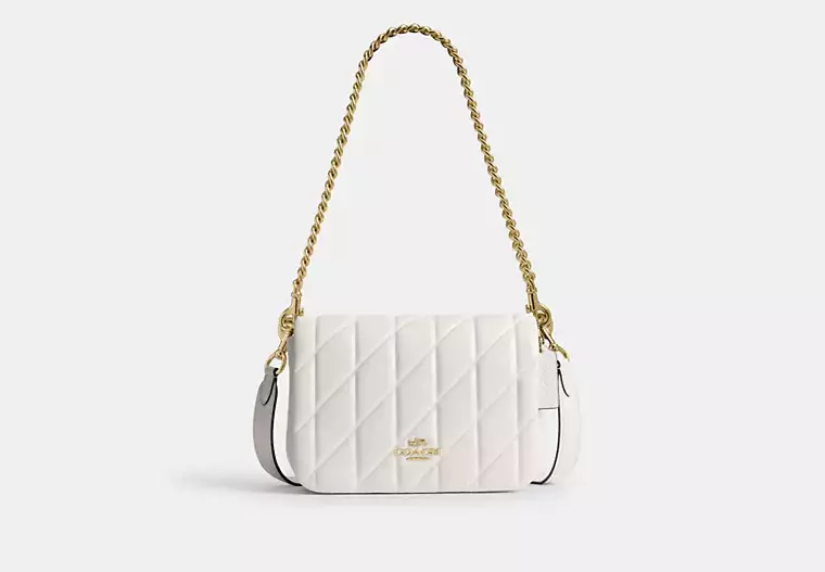 Coach Quinn Bag With Quilting In Chalk (Pre-order)