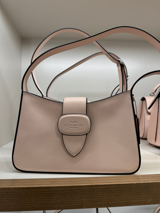 Coach Eliza Shoulder Bag With Zipper Closure In Silver Blush (Pre-Order)