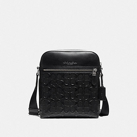 Load image into Gallery viewer, Coach Men Houston Flight Bag In Embossed Signature Black (Pre-Order)
