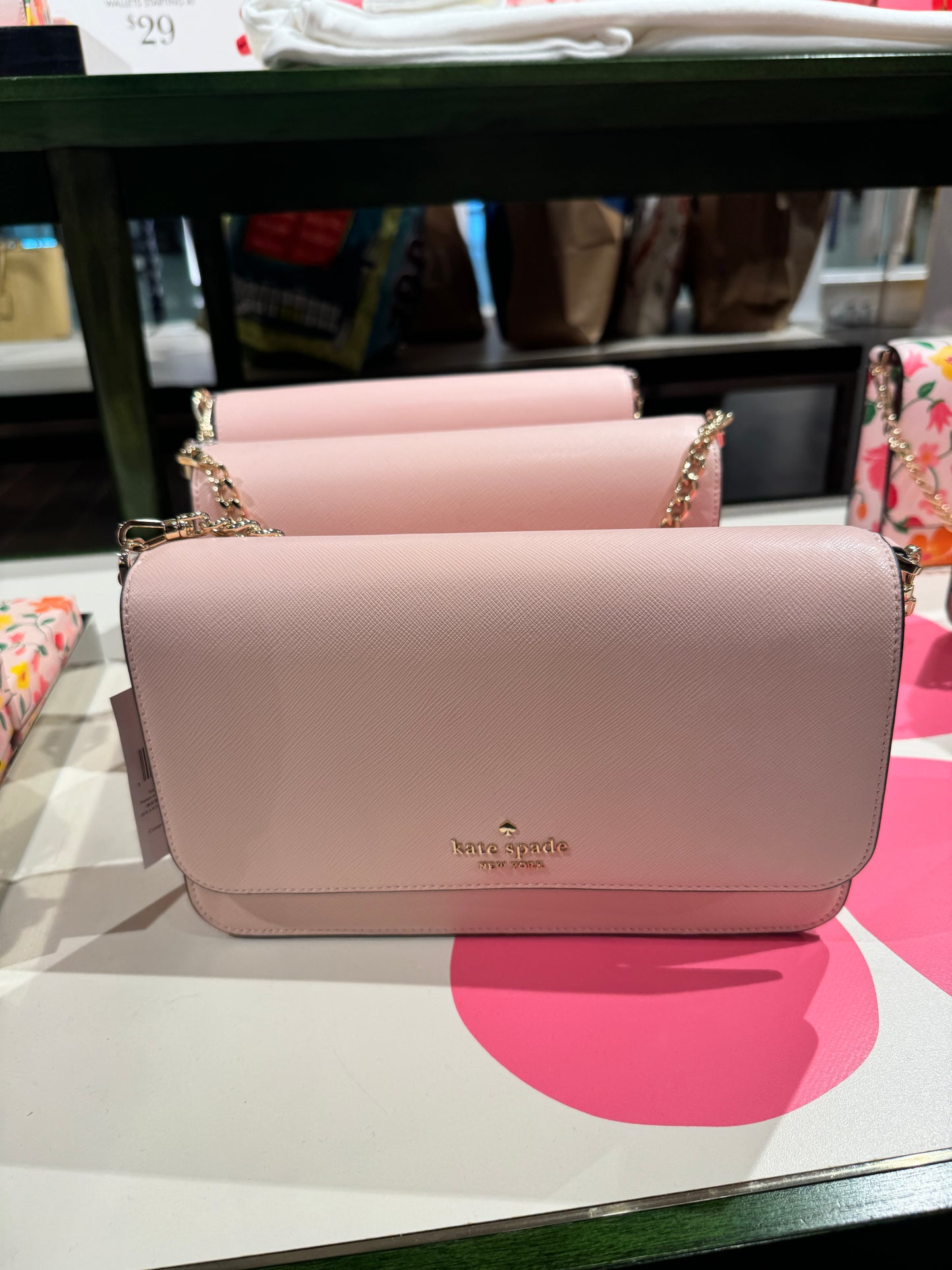 Kate Spade Madison Flap Convertible Crossbody In Conch Pink
