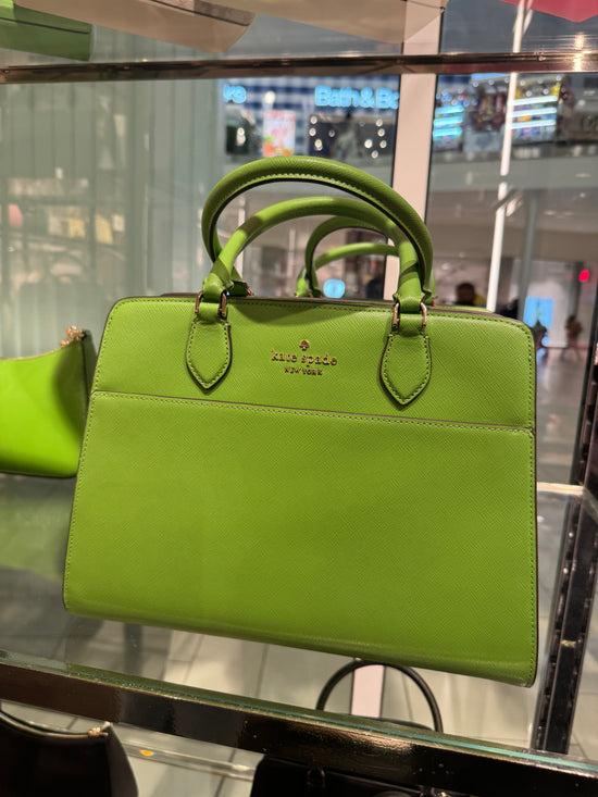 Kate Spade Madison Small Satchel In Turtle Green (Pre-Order)