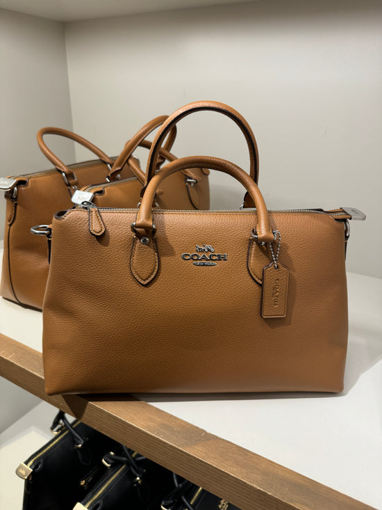 Coach Georgia Satchel In Light Saddle (Pre-Order)