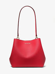 Michael Kors Pratt Bucket Medium Shoulder In Bright Red (Pre-Order)