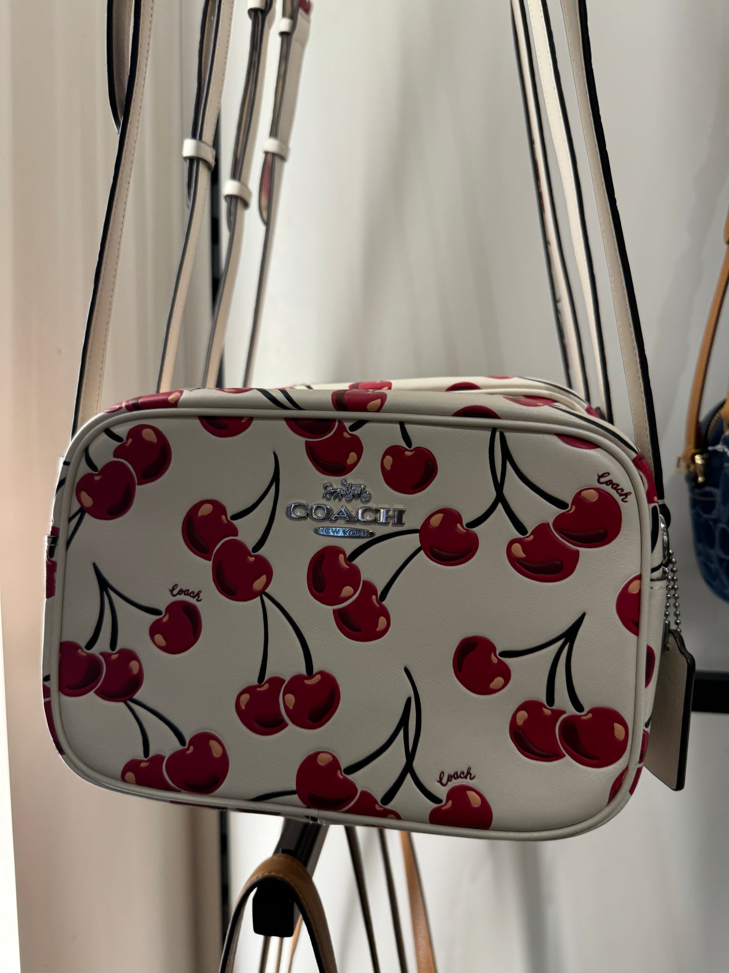 Coach Jamie Camera Bag In Signature Canvas With Cherry Print Chalk multi (Pre-Order)