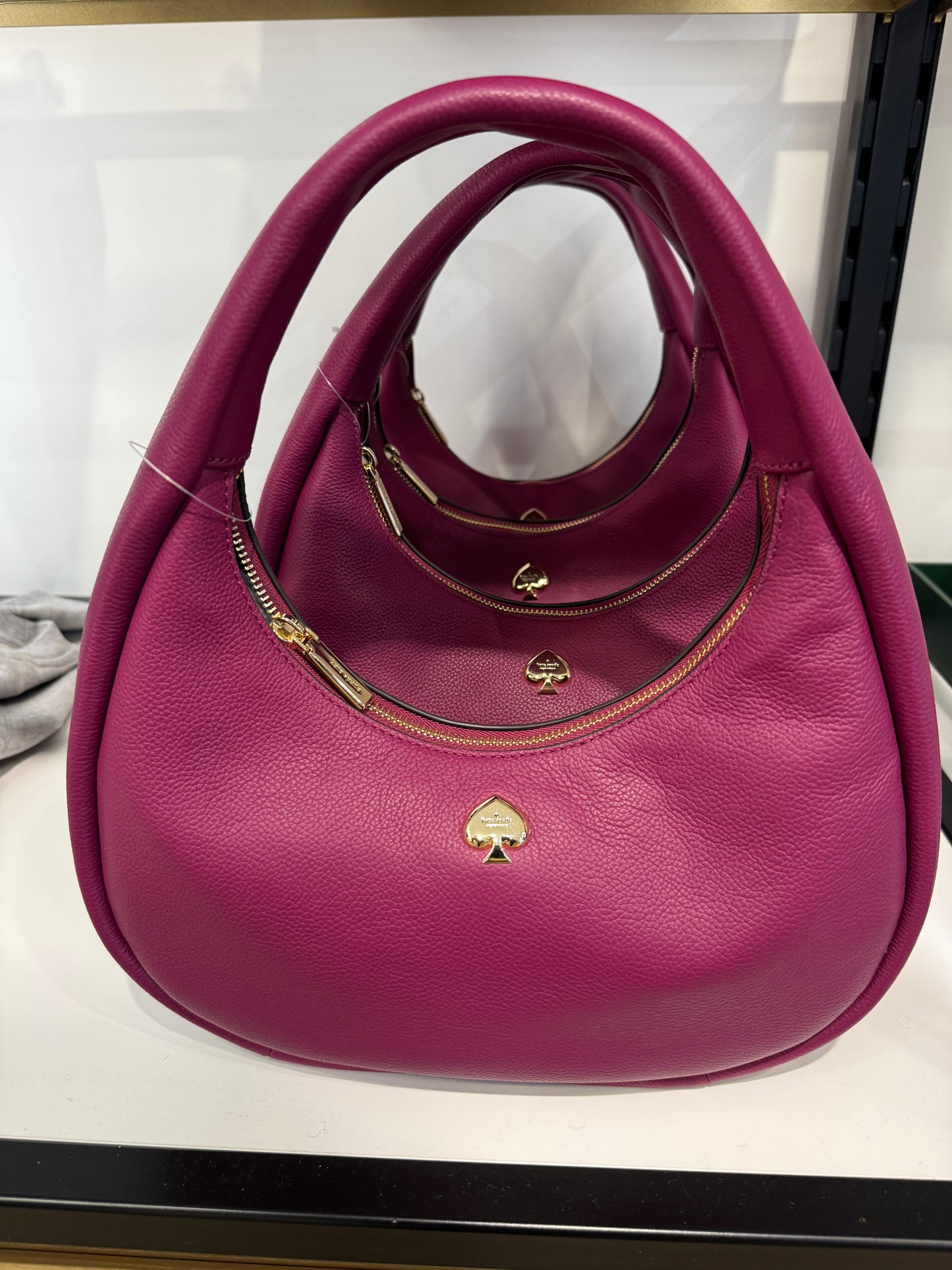 Kate Spade Kayla Crescent Shoulder Bag In Dark Raspberry (Pre-Order)