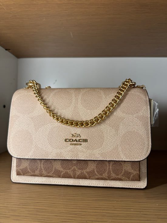 Coach Klare Crossbody In Blocked Signature Gold Sand Tan (Pre-Order)