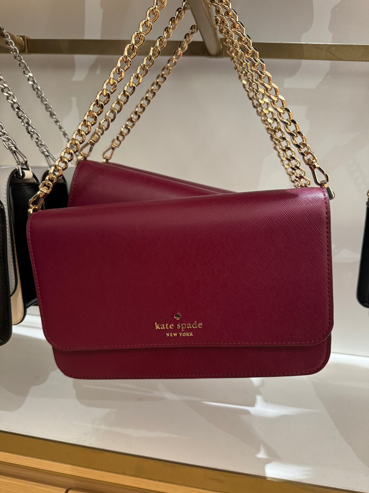 Kate Spade Madison Willow Medium Flap Convertible Crossbody In Blackberry Preserves (Pre-Order)