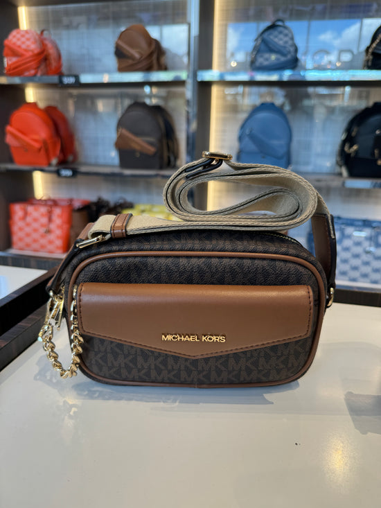 Michael Kors Maisie 2In1 Camera Crossbody In Monogram Brown