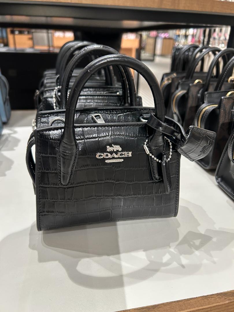 Coach mini bennett online embossed