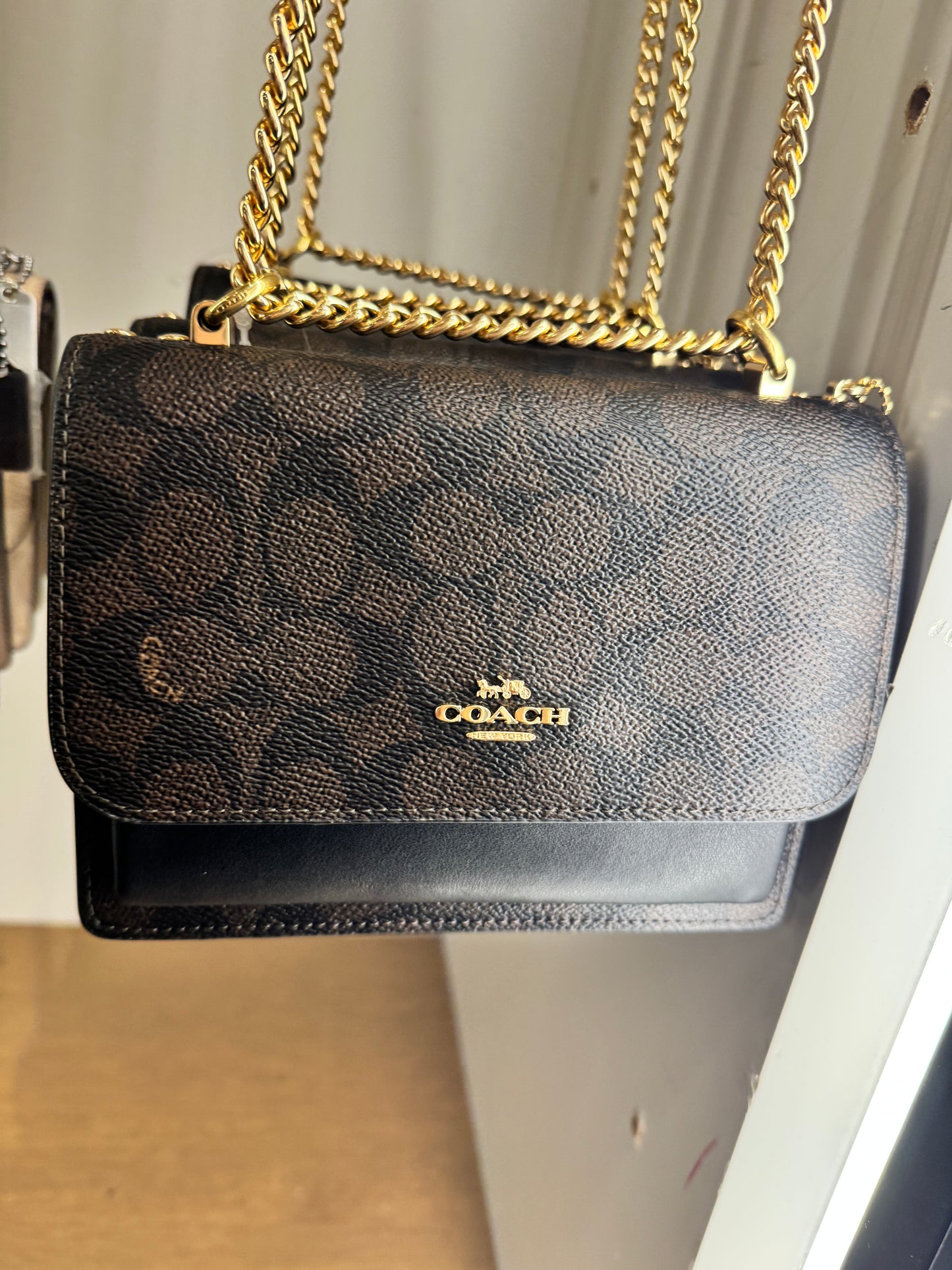 Coach Mini Klare Crossbody In Signature Gold Walnut Black (Pre-Order)