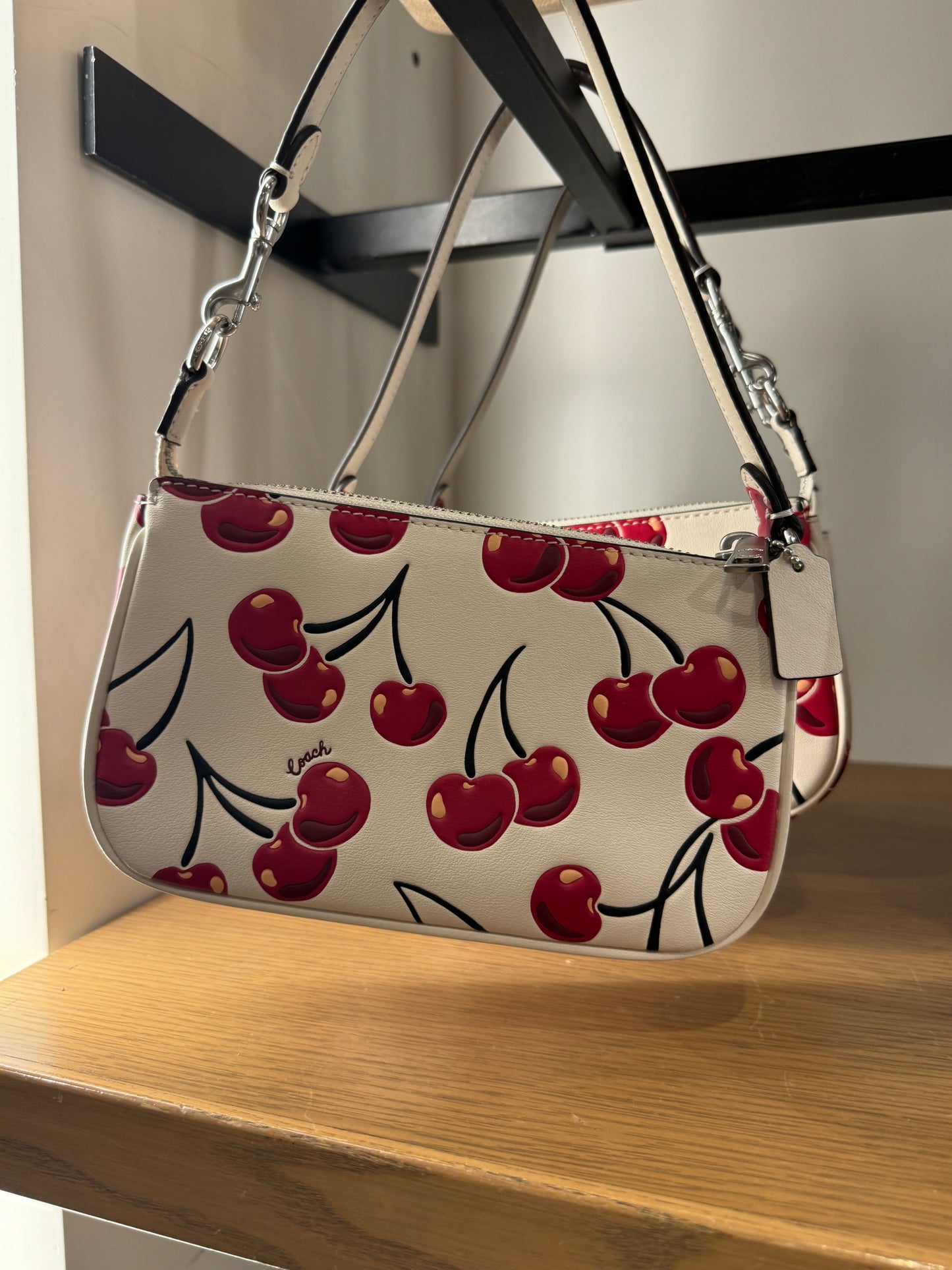 Coach Nolita 19 In Signature Canvas With Cherry Print Chalk Multi (Pre-Order)