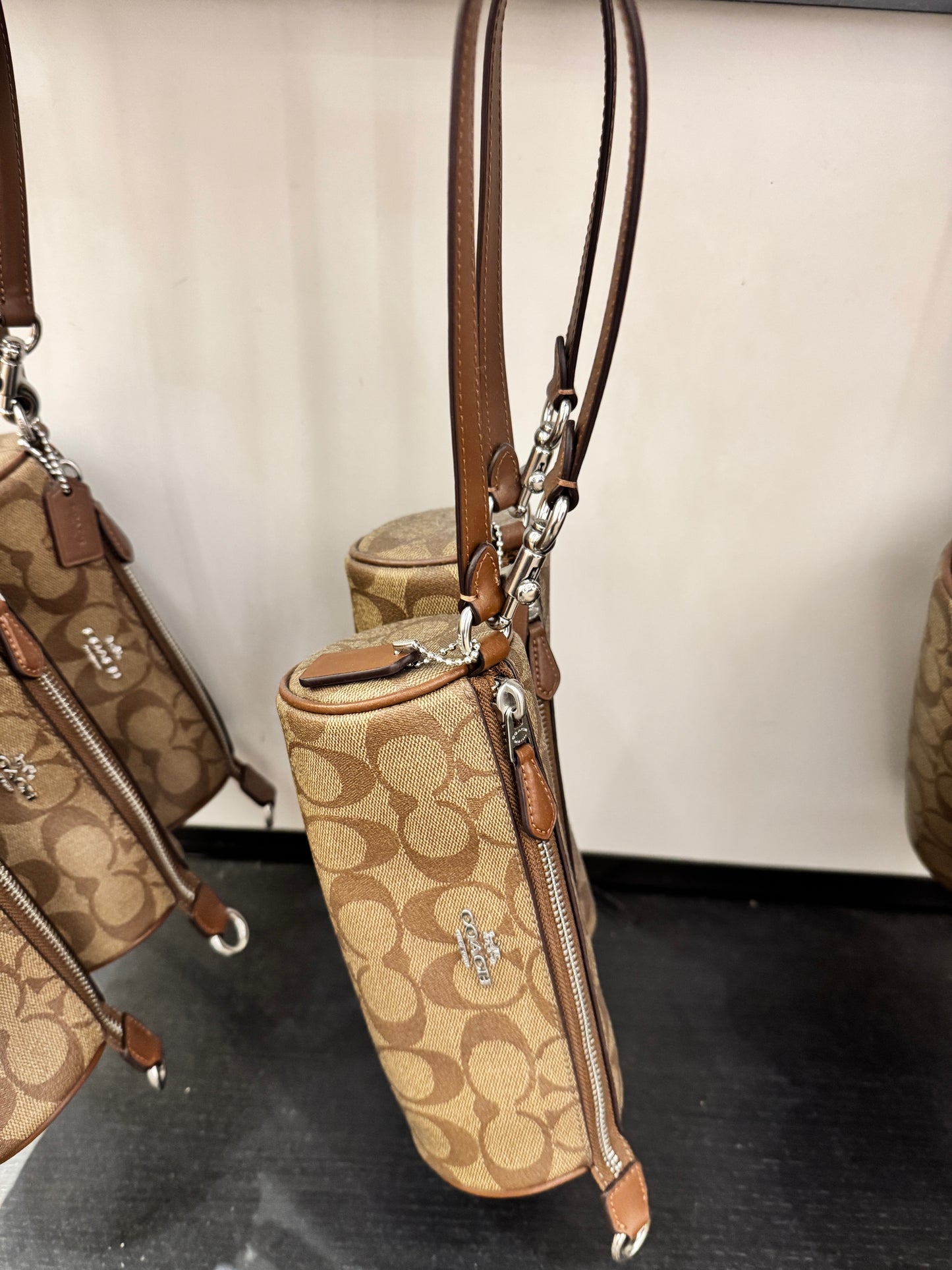 Coach Nolita Barrel Bag In Signature Khaki Saddle (Pre-Order)