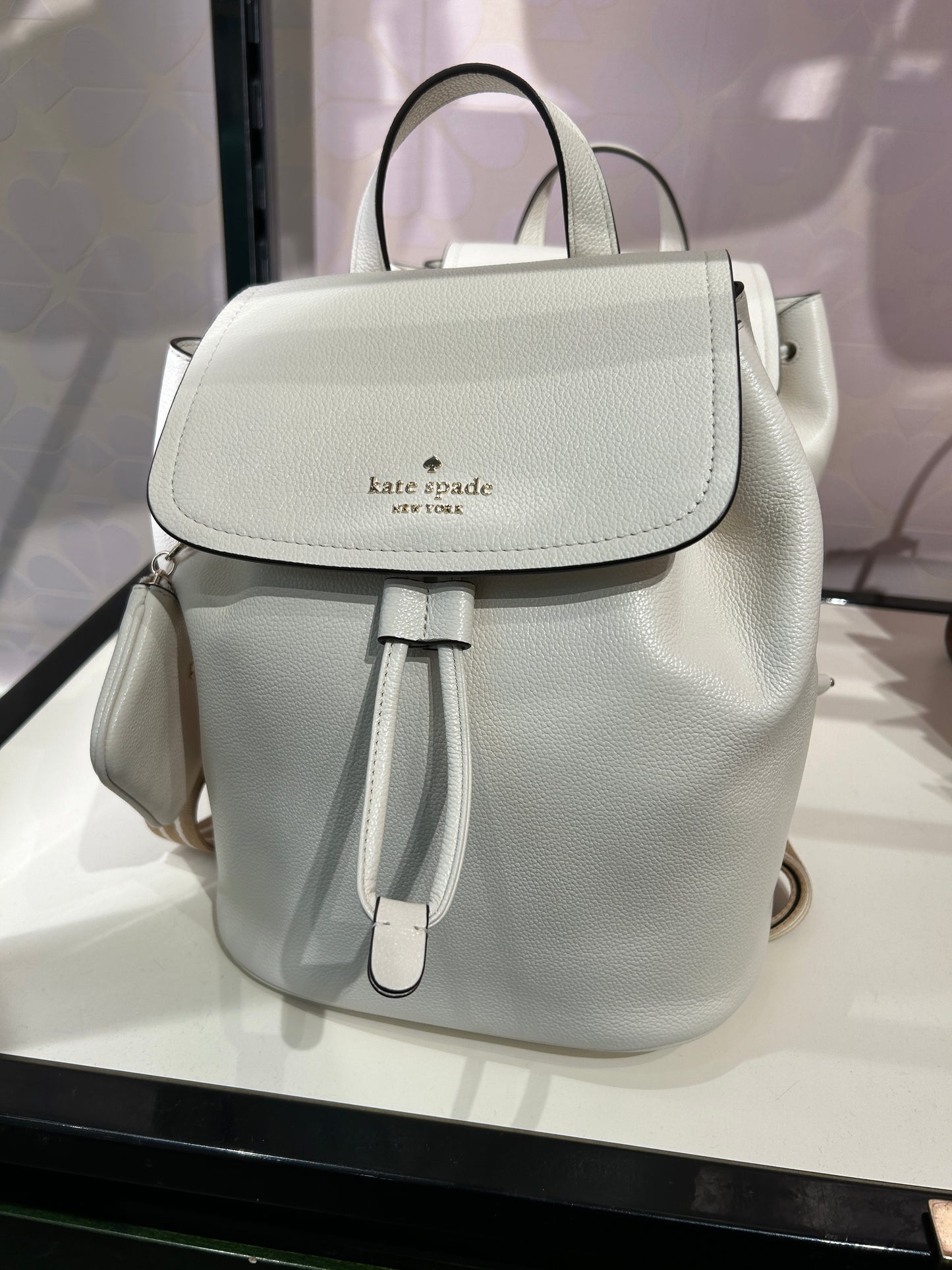 Load image into Gallery viewer, Kate Spade Rosie Medium Flap Backpack In Parchment Multi (Pre-Order)
