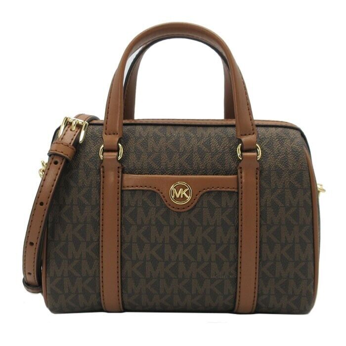 Michael Kors Travel Xs Duffle Crossbody In Brown Multi