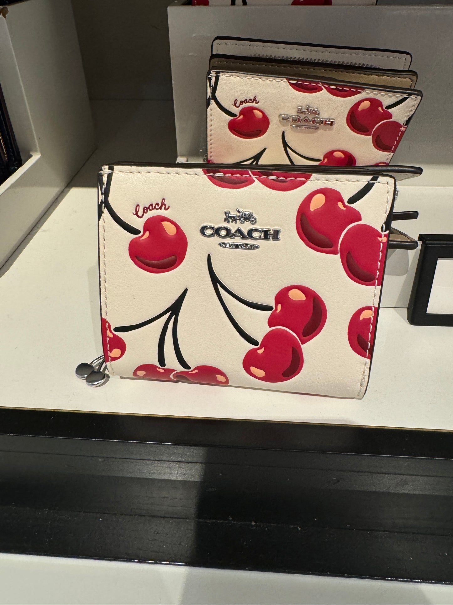 Coach Snap Wallet With Cherry Print Chalk Multi (Pre-Order)