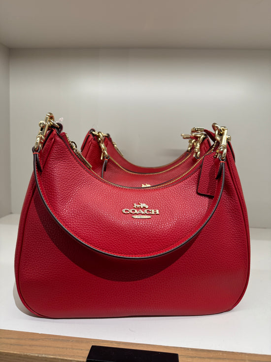 Coach Teri Hobo In Gold Bold Red (Pre-Order)