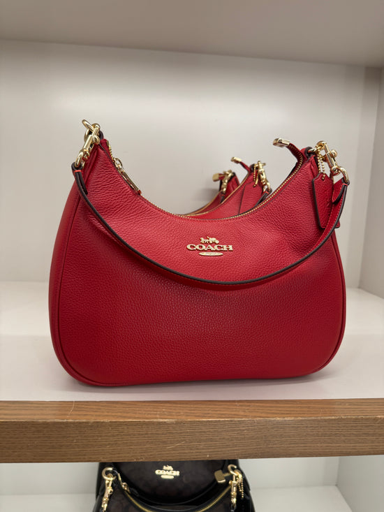 Coach Teri Hobo In Gold Bold Red (Pre-Order)