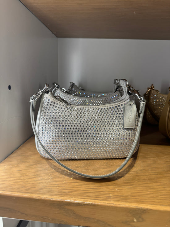 Coach Teri Mini Crossbody Bag In novelty leather Silver Silver (Pre-Order)