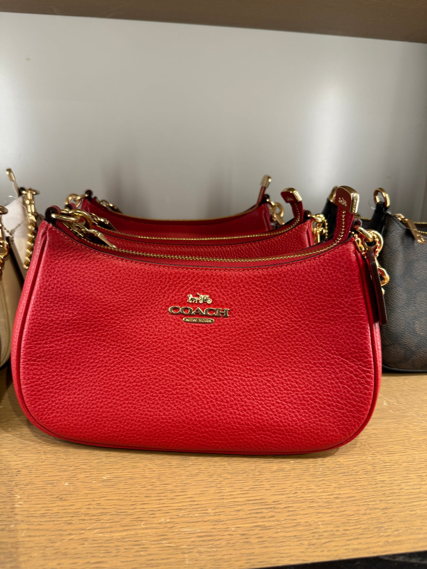 Coach Teri Shoulder Bag In Bold Red (Pre-Order)