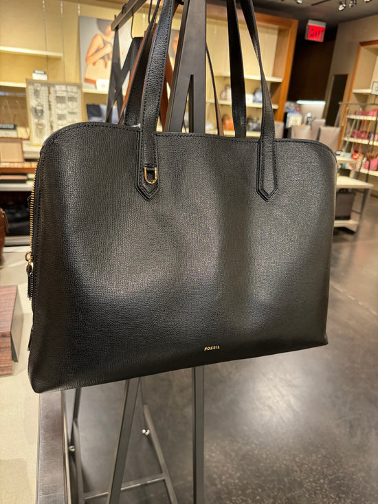 Fossil Wren Work Tote In Black (Pre-Order)