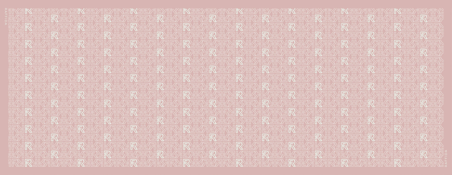 Raffida Monogram 2.0 Shawl In Dusty Pink
