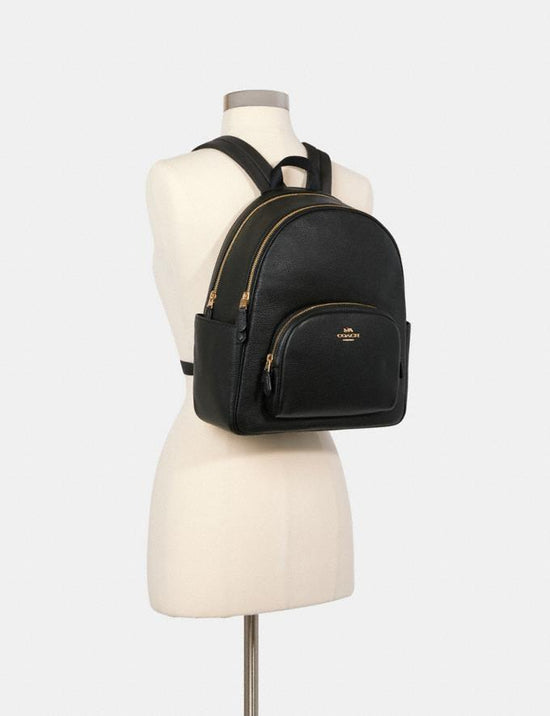 Coach Medium Court Backpack In Leather Black (Pre-Order)