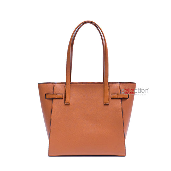 Load image into Gallery viewer, Michael Kors Carmen Large North South Top Zip Tote In Luggage

