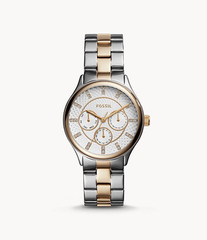 Women Modern Sophisticate Multifunction Two-Tone Stainless Steel Watch BQ1564