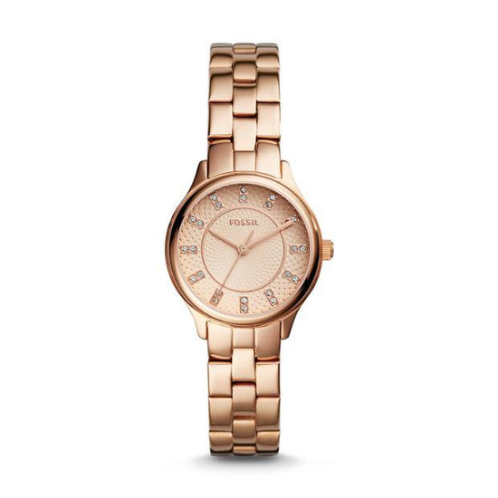 Fossil Modern Sophisticate Three-Hand Rose Gold-tone Stainless BQ1571