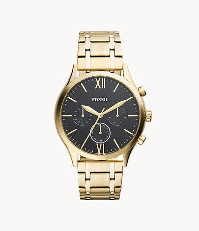 Fossil Men Fenmore Midsize Multifunction Gold-Tone Stainless Steel Watch Bq2366 (Pre-Order)