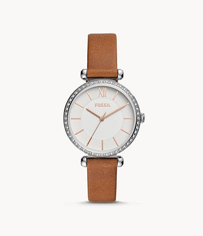 Fossil Women Tillie Three-Hand Brown Leather Watch Bq3499 (Pre-Order)