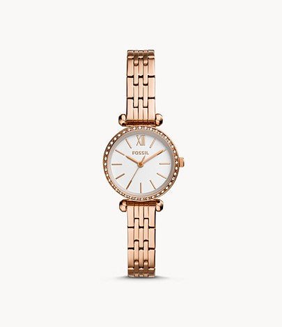 Fossil Women Tillie Mini Three-Hand Rose Gold-Tone Stainless Steel Watch Bq3502 (Pre-Order)